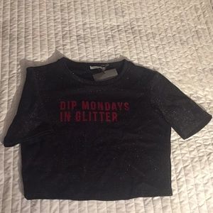 Glittery Crop Top
